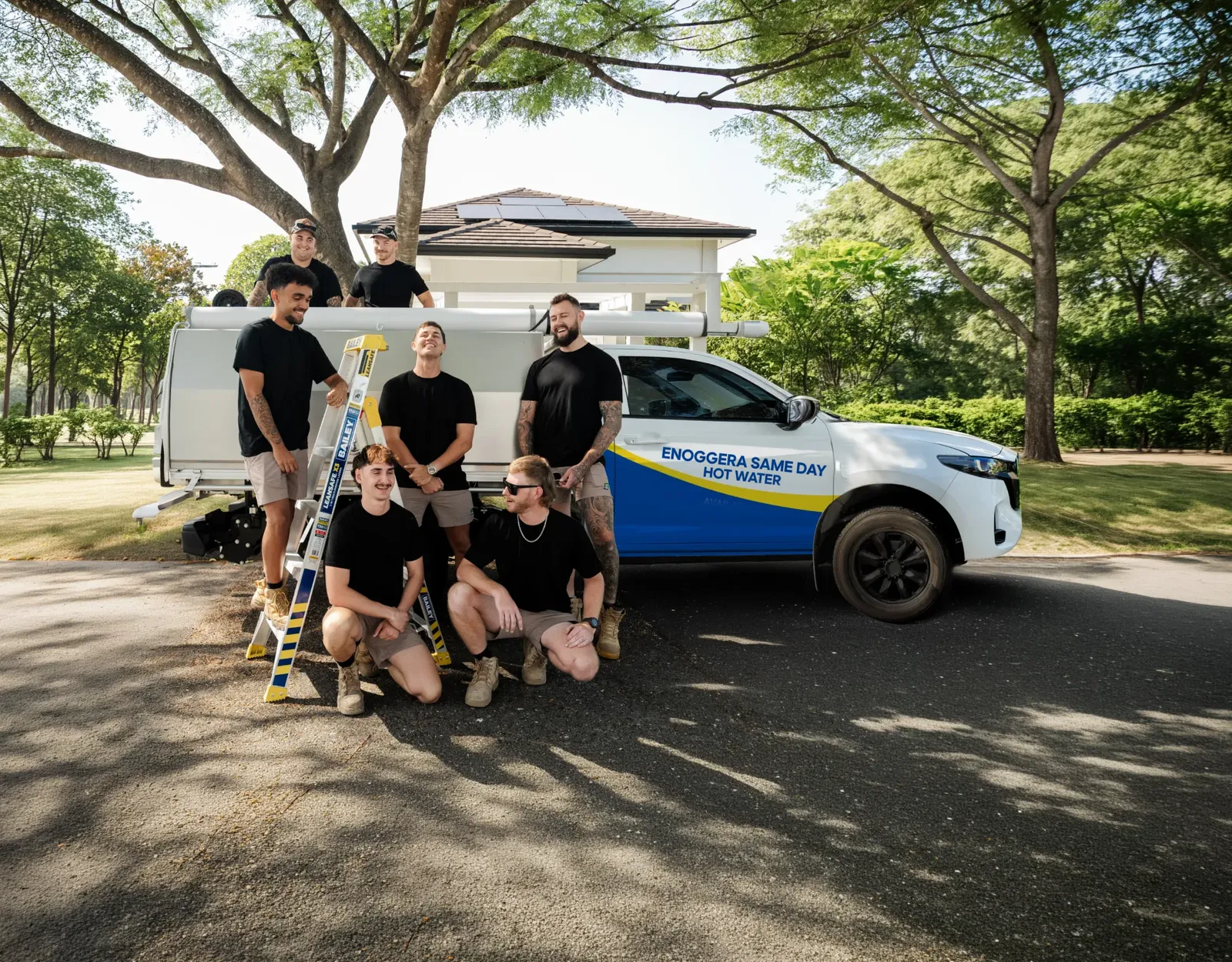 Enoggera Same Day Hot Water team and ute